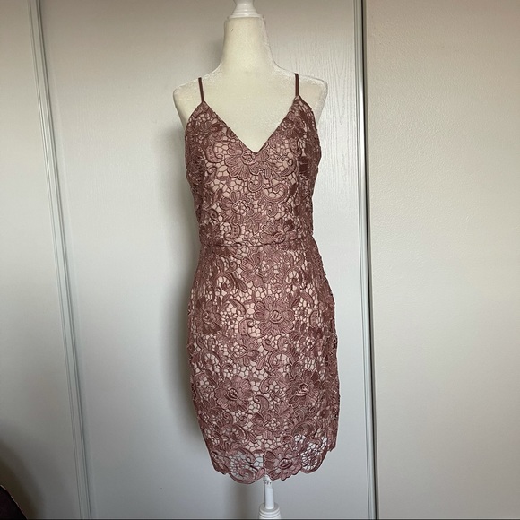 Express Dresses & Skirts - Express Crochet Fitted Dress